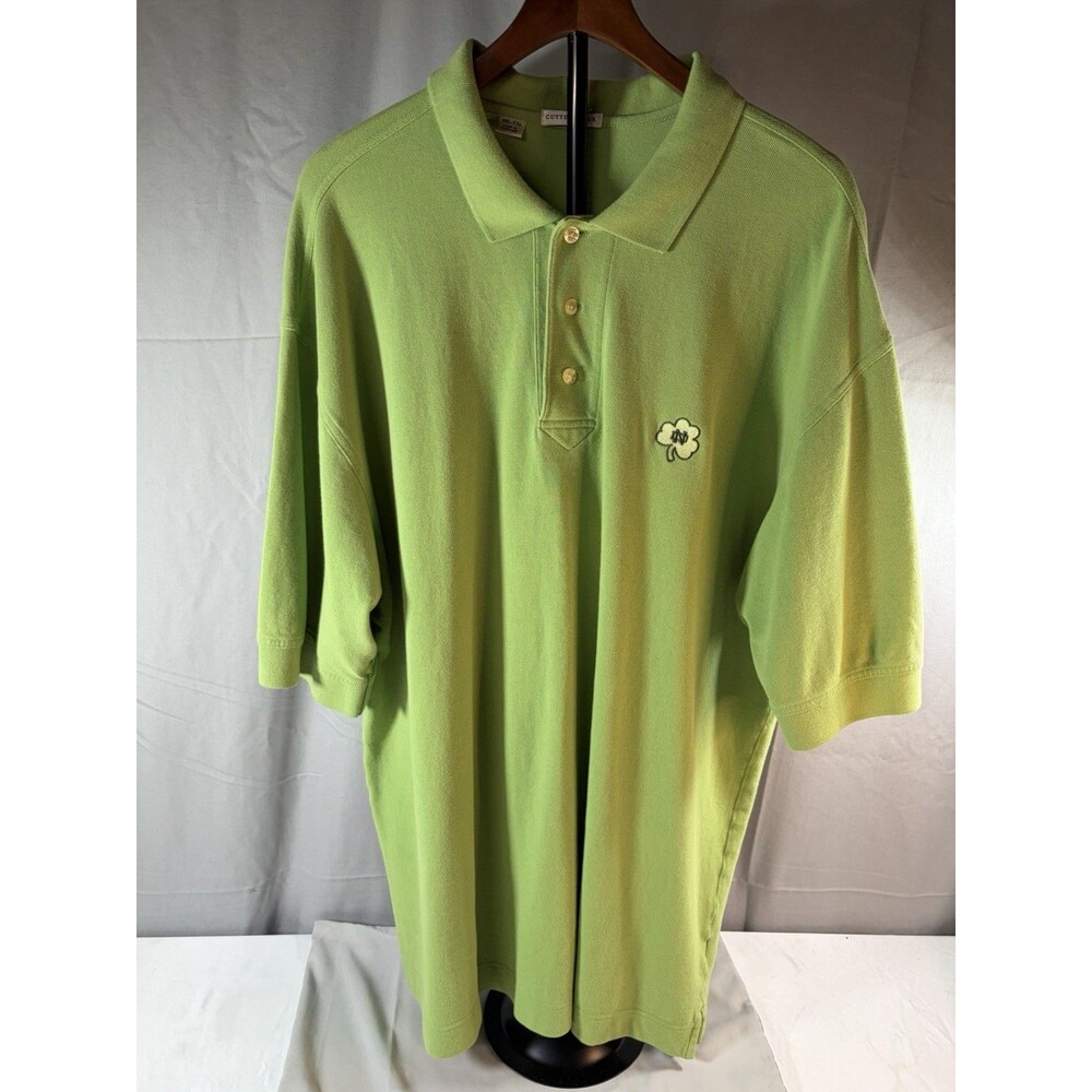 Notre Dame Cutter & Buck Green Polo - Men’s XXL/TTG, Very Nice